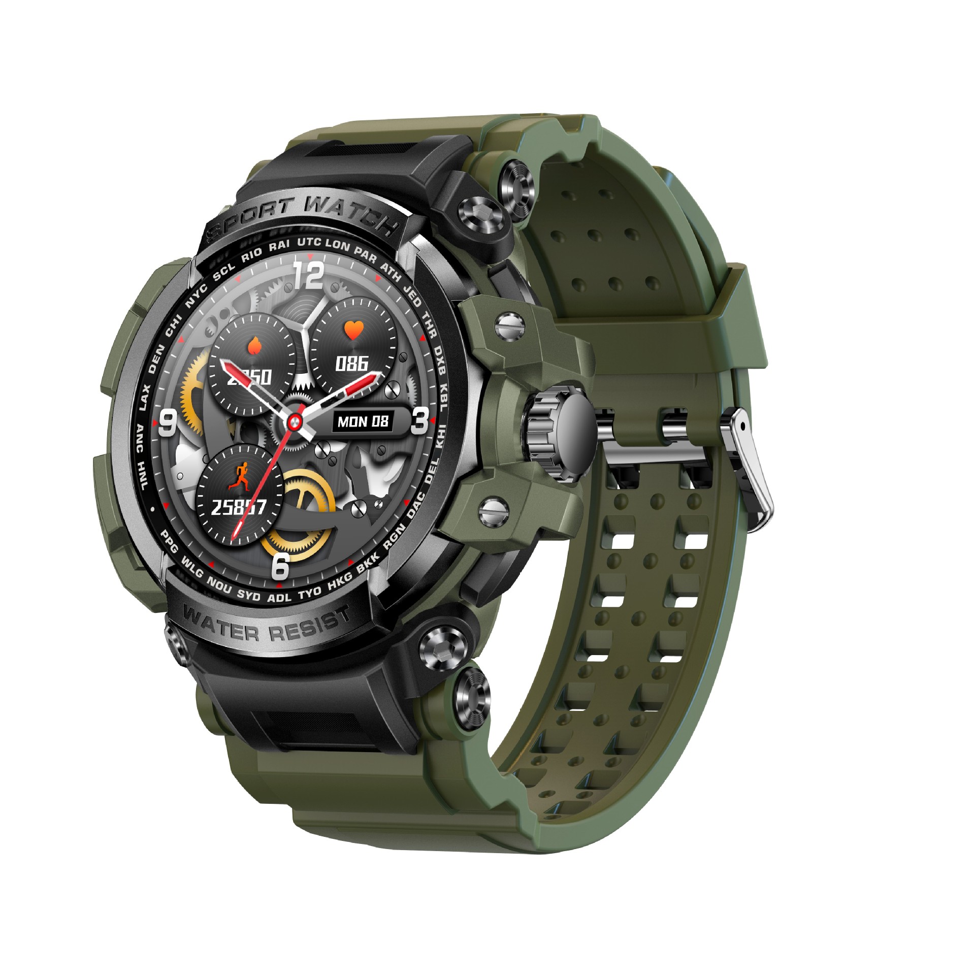 Outdoor Sport Smartwatch Mit Bluetooth Anruf Und Herzfrequenz_voghion.com