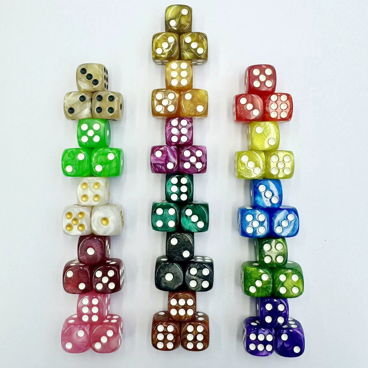 Dice from pearl, wholesale, 12mm