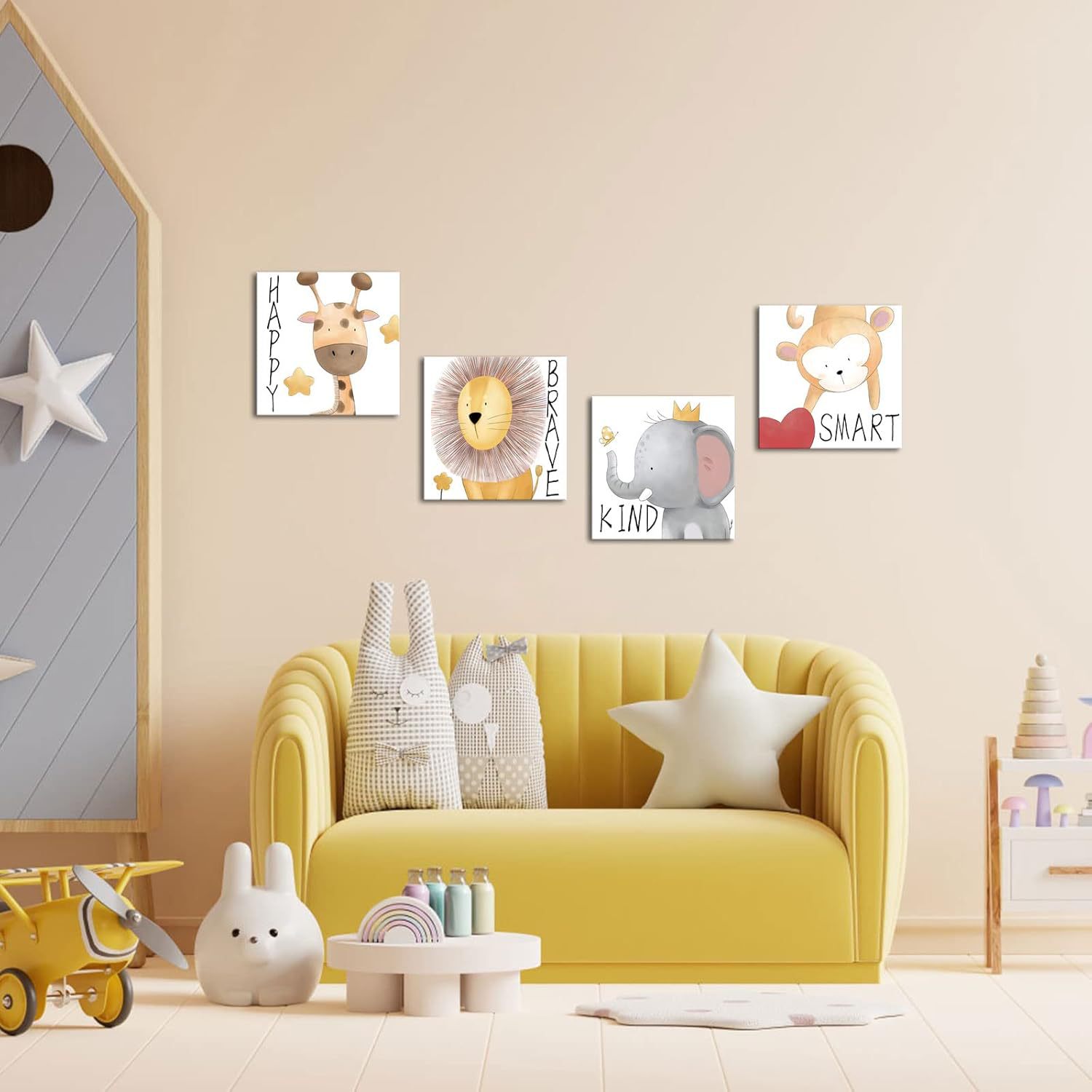 客厅装饰画现代简约轻奢大气新中式五联油画沙发背景墙挂画百合花