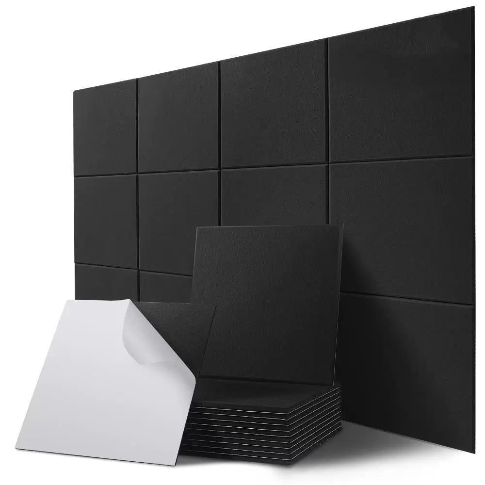 跨境供应正方形吸音板毛毡板墙面装饰板影院琴房消音材料自粘墙贴