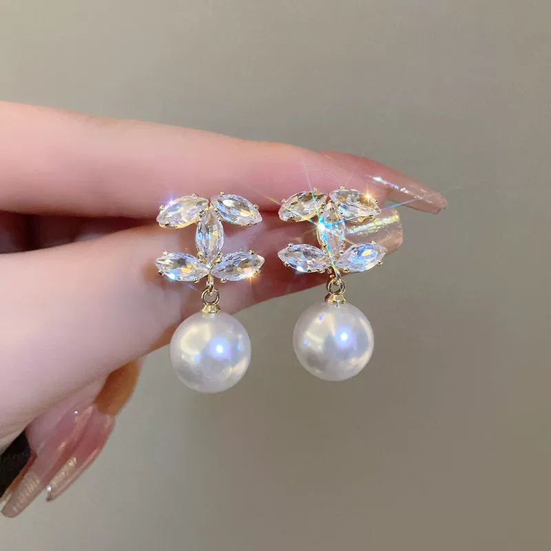 Серьги из жемчуга, стиль Chanel, стиль легкой роскоши, стиль высокого качества
