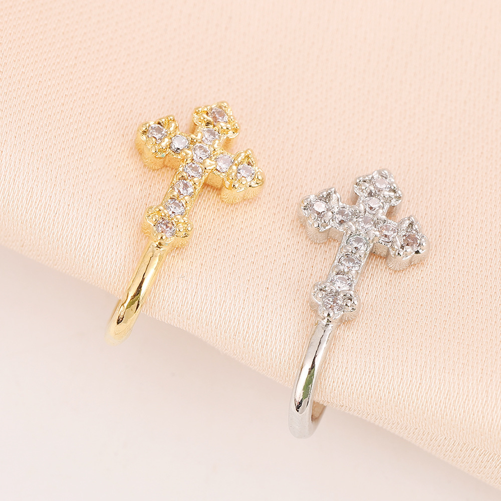 Halloween Cross European And American Fashion Trend Personality U-shaped Jewelry Niche Simple No Piercing Nose Stud_voghion.com