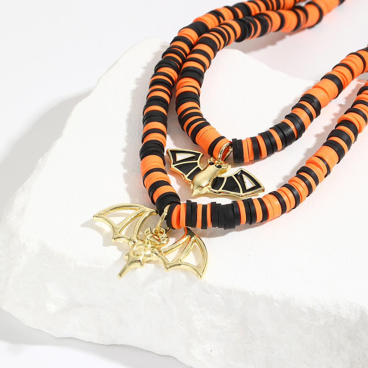 11g Weight Zinc Alloy Pendant Material Pendant Necklace Classification Seed Bead Chain Material 1 Piece Quantity Festival, Street Occasion Zinc alloy Material Halloween Festival Pumpkin, ghost, Skull Pattern Unisex Gender Hip-Hop, Streetwear Style Hip-Hop Streetwear Pumpkin Ghost Skull Zinc Alloy Beaded Necklaces Halloween Wholesale 51