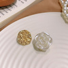 Mountain tea, mosquito coil from pearl, ear clips, advanced retro earrings, no pierced ears, high-quality style, wholesale
