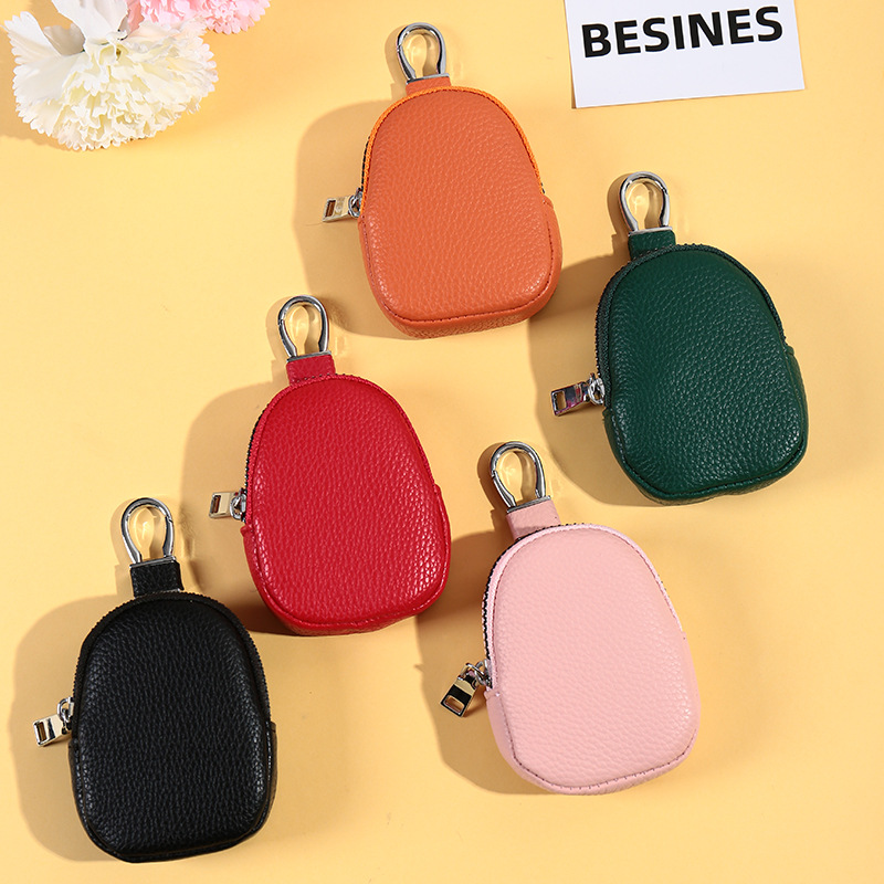 Nueva venta caliente de gran capacidad multifuncional bolso de cintura de llave de automóvil universal unisex estampado litchi universal