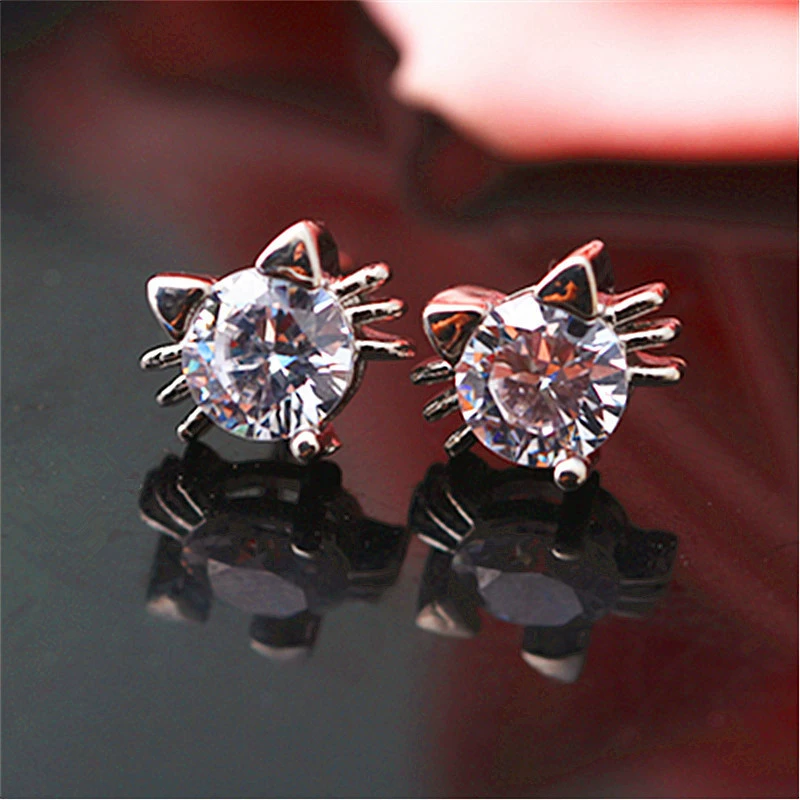 Серьги из циркония небольшого дизайна, универсальные, AliExpress, Amazon, оптовая продажа