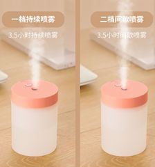Cross-border mini humidifier USB car desktop small rainbow cup dorm room atmosphere light bedroom logo gift wholesale