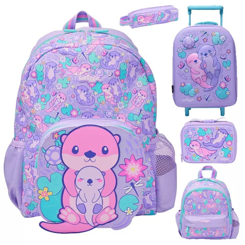 Australia smiggle mochila para niños estudiantes de primaria linda mochila de dibujos animados kindergarten niña mochila