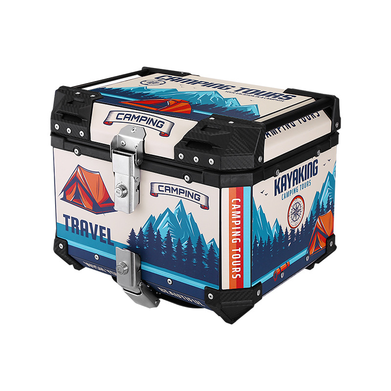 Scooter, caja trasera de aleación de aluminio, batería, ternero, coche eléctrico, maletero, gran capacidad para llevar