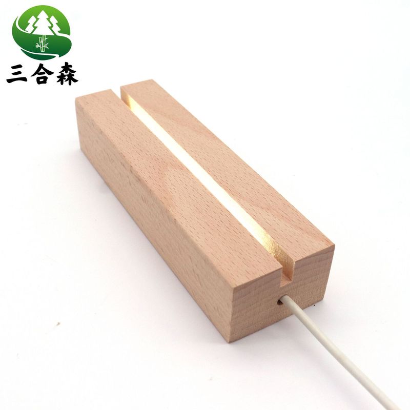 实木礼品夜灯台灯木底座led小底座发光水晶球木灯座批发木质木制|undefined