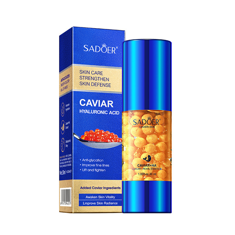 SADOER Caviar Hyaluronic Acid Luxurious Pearl Essence Nourishes Skin Moisturizing Hydration_voghion.com