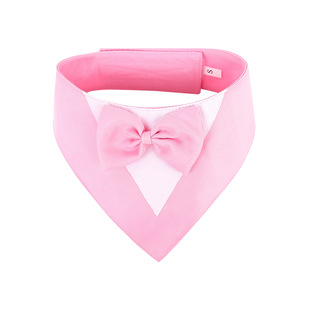 Cross-Border New Pet Suit Triangle Scarf Bow Saliva Scarf Pet Collar Dog Clothing Manufacturer Ready Stock