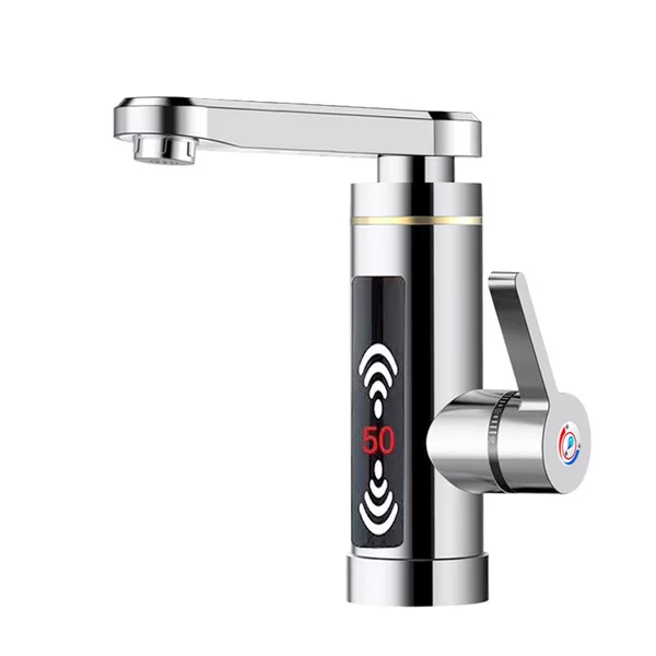 Amazon Foreign Trade English Electric Hot Water Faucet Instant Heating Digital Display Hot and Cold Faucet Water Heater Intelligent Fast Heating Constant Temperature