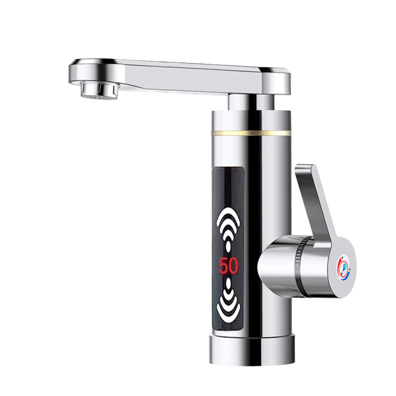 Amazon Foreign Trade English Electric Hot Water Faucet Instant Heating Digital Display Hot and Cold Faucet Water Heater Intelligent Fast Heating Constant Temperature