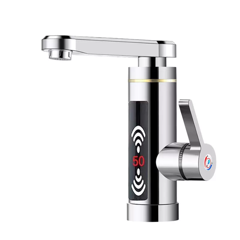 亚马逊外贸欧规英文电热水龙头即热式数显冷热龙头热水器快热式