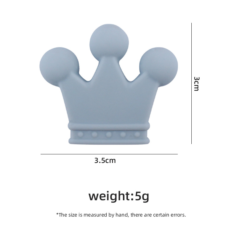 Bebé suministros DIY calmante corona de silicona suelta cuentas bebé pulsera mordedor pezón cadena anti-gota cadena accesorios de cadena