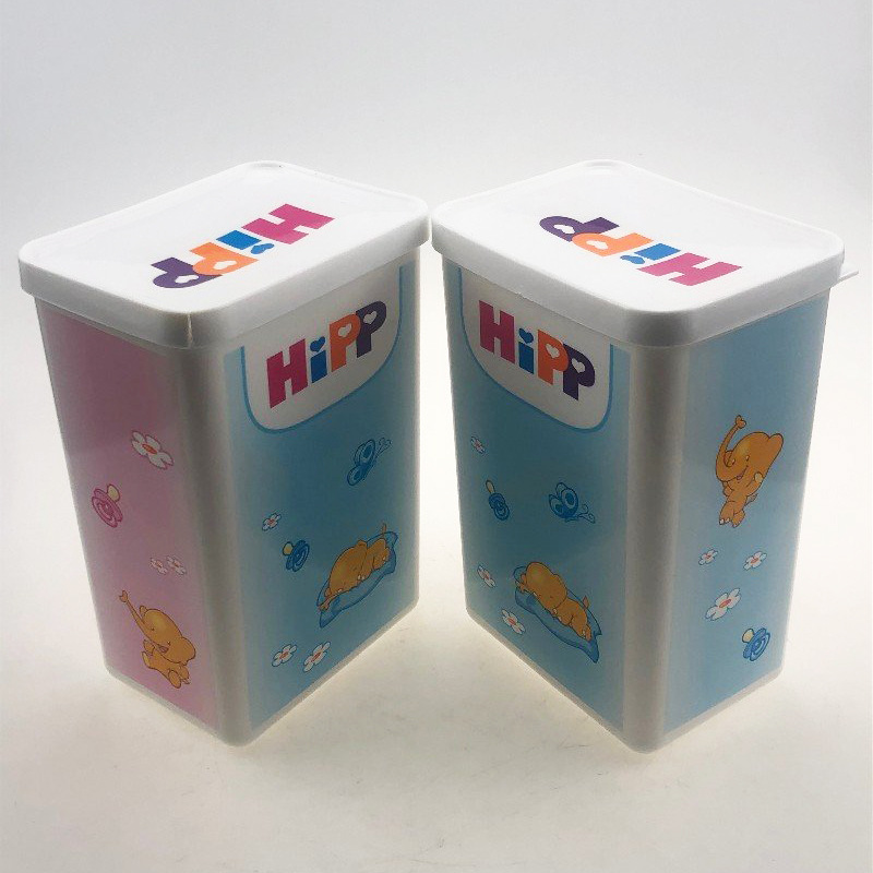 供应高塑料奶粉罐 PP方密封罐 可指定印刷