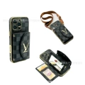 Card Slot Mirror - Black Checkered