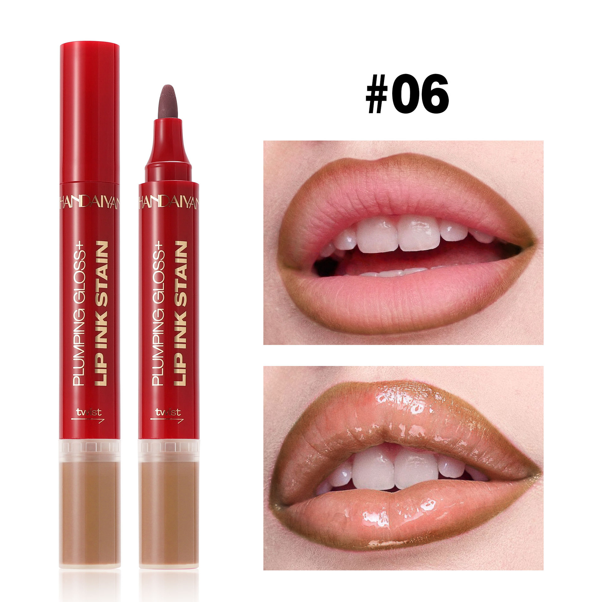 Comercio exterior transfronterizo en el extranjero 2 - en - 1 lápiz labial, un lápiz labial multicolor, un lápiz labial blanqueador, un viaje de viaje, un viaje de viaje.