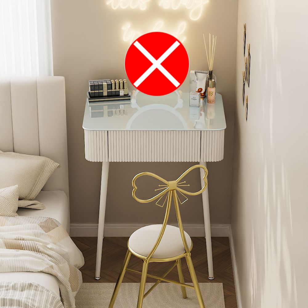 60cm 테이블 + 나비 스툴 (거울 제외)