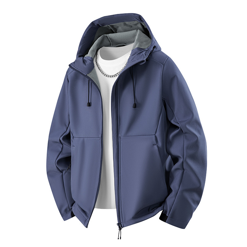 Soft Shell Jacket, Casual Hiking Waterproof Jacket, Couple's Hooded Jacket, Mountaineering Jacket, Autumn Jacket for Men