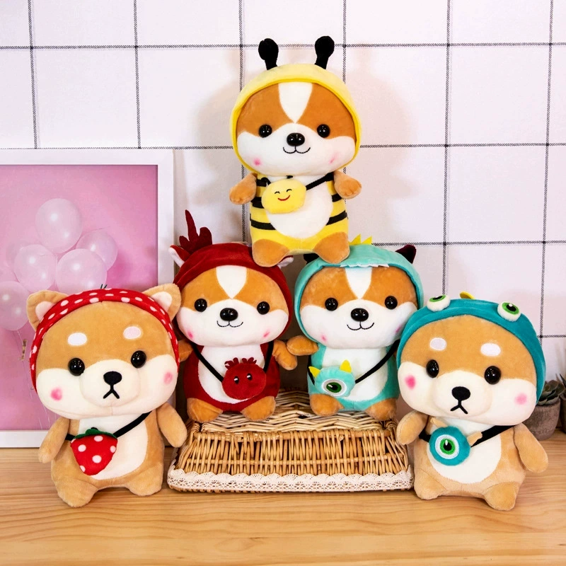 Cute plush dolls collection with adorable animals and bears, 8-inch soft stuffed toys
