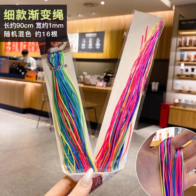 Color sucio trenzado cuerdas de cabello de color mujer colorida cinta de cabello tocado de cabello 2025 nueva correa de cabello de cabello