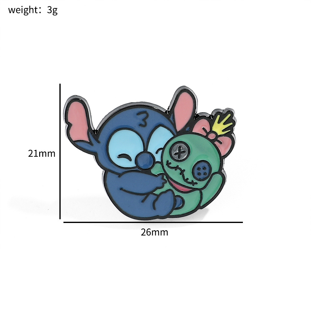 100 Insignias Metálicas Clásicas de Stitch, Broche de Aleación de Star Wars, Stitch, Maestro Yoda, Venta al por Mayor