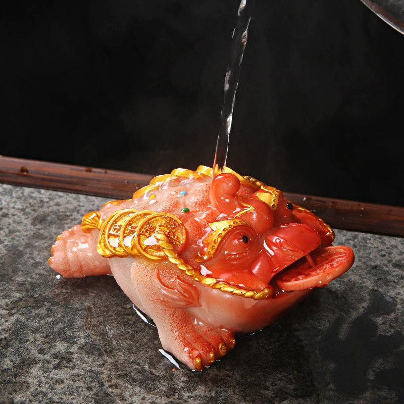 Изменяющий цвет чай для домашних животных украшение жаба жаба может вырастить домашних животных