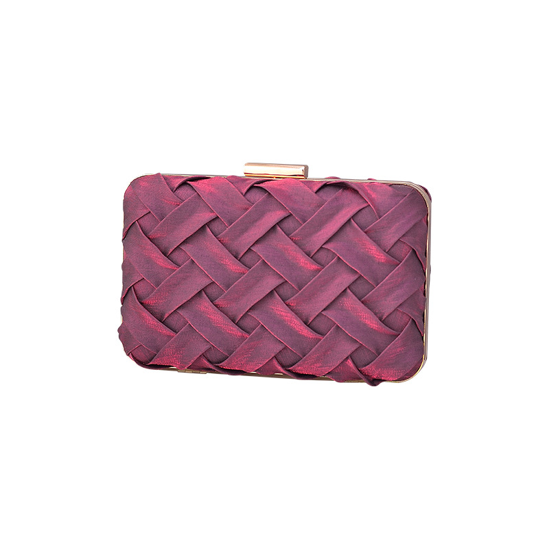 Bolso de cena transfronterizo banquete bolso de mujer Cartera de fiesta europea y americana bolso de hombro pequeño bolso cuadrado hecho a mano cena bolso de embrague Mujer