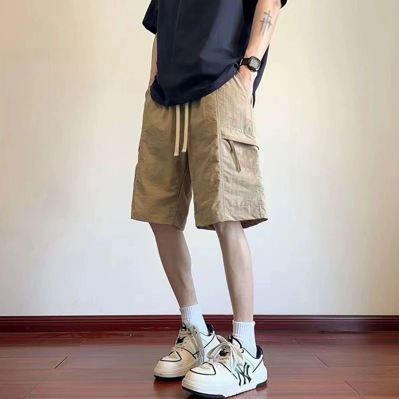 Men's summer thin shorts, sports silk universal trousers
