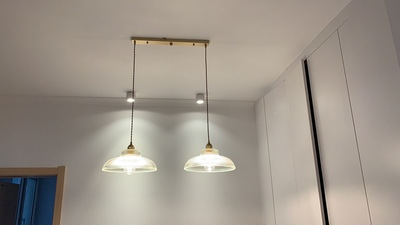 Japonés retro restaurante bar araña Nordic latón vidrio simple moderno vintage comedor mesa de comedor araña