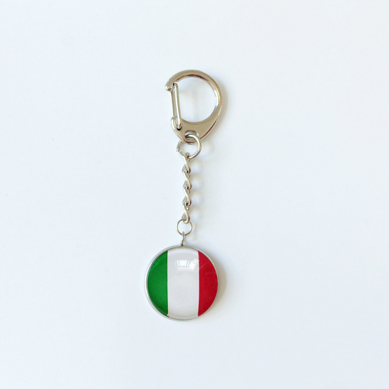 13g Weight Bag Pendant, Keychain Classification 1 Piece Quantity Holiday, Daily Occasion 316 Stainless Steel , Alloy Material National Flag Pattern Epoxy Design Simple Style Style 1 Piece Simple Style National Flag 316 Stainless Steel Alloy Epoxy Bag Pendant Keychain 23