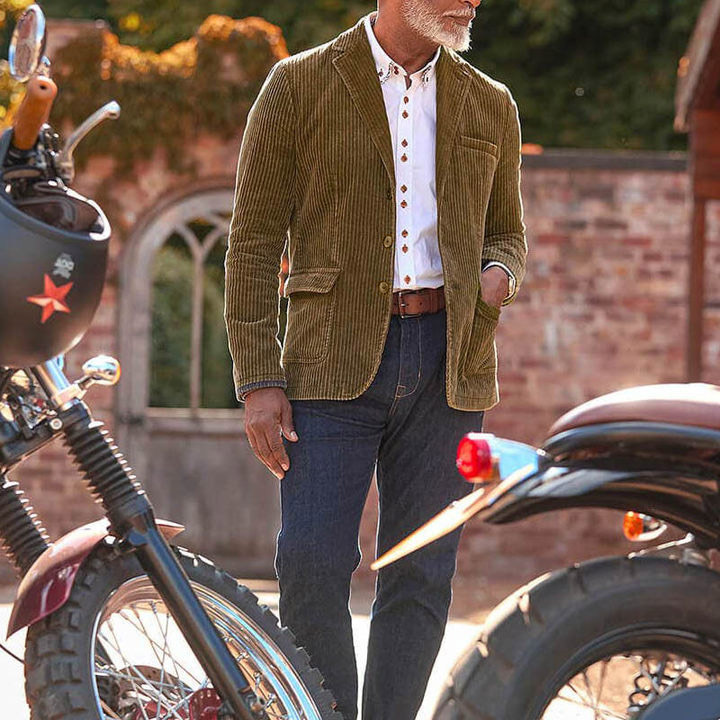 2024 Winter Herren Cord Einfarbig Anzugjacke für Männer_voghion.com