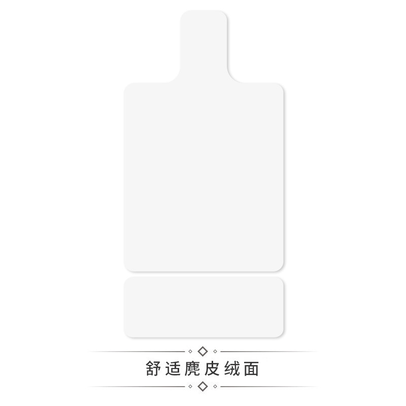 跨境麂皮绒纯色普拉提核心床垫麂皮绒印花橡胶健身防滑吸汗专用垫|undefined
