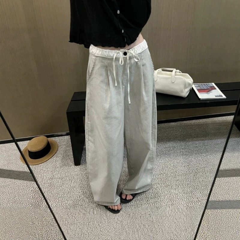 Seoul, South Korea “Plain Timeless Style” Holiday-Inspired Versatile Slim-Fit Straight Wide-Leg Floor-Length Casual Pants Seoul, South Korea “Plain Timeless Style” Holiday-Inspired Versatile Slim-Fit Straight Wide-Leg Floor-Length Casual Pants
