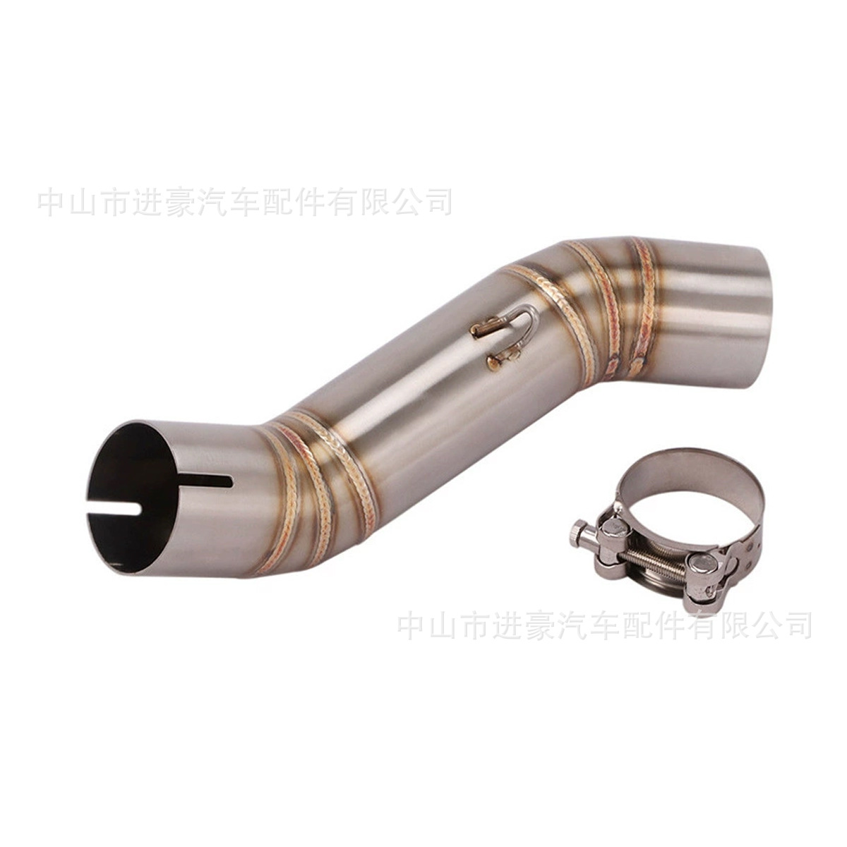 Suitable for Motorcycle Exhaust Pipe Modification Cb400F Middle Section Connecting Pipe Cb400X/R Exhaust Pipe Factory Direct Sales