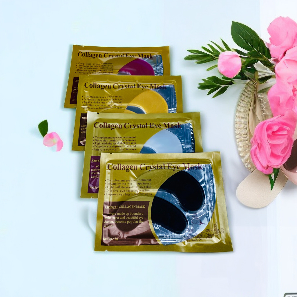 [Comercio exterior exclusivo] Oro versión en inglés 24K máscara de ojo de cristal colágeno transfronterizo Comercio electrónico parche en el ojo al por mayor