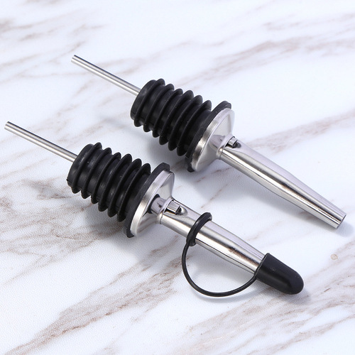 Modern and simple new stainless steel six-layer wine pourer bar restaurant cocktail red wine bottle stopper oil bottle mouth