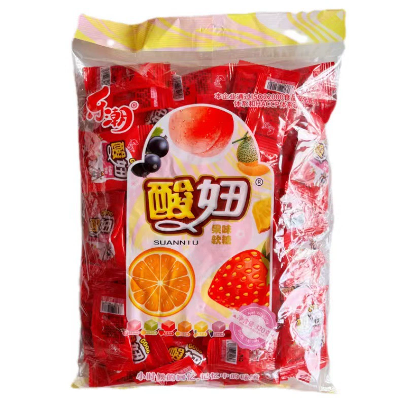 Цукаты конфеты Sour Fruit Jelly (Le Chao), стиль ретро 80-х, assorted flavors, пакетик 5 г