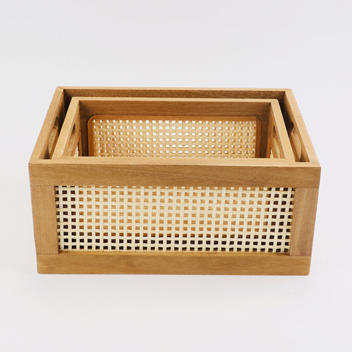 Canasta de escritorio de nuez transfronteriza sala de estar caja de almacenamiento de libros cajón de madera sólida oficina caja de madera