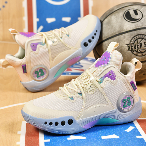 Cross-border live streaming dropshipping men's spring new youth student basketball shoes practical combat boots sports shoes wholesale