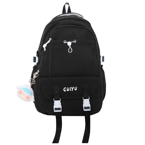 New Korean-style fresh double shoulder bag, nylon large capacity school bag for primary and secondary students, unisex casual bag