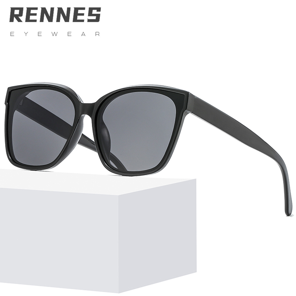 2021 nuevas gafas de sol de Marco grande retro de las mujeres Pequeño Libro Rojo cara redonda simple cuadrado cóncavo estilo Street shot gafas de sol 3544