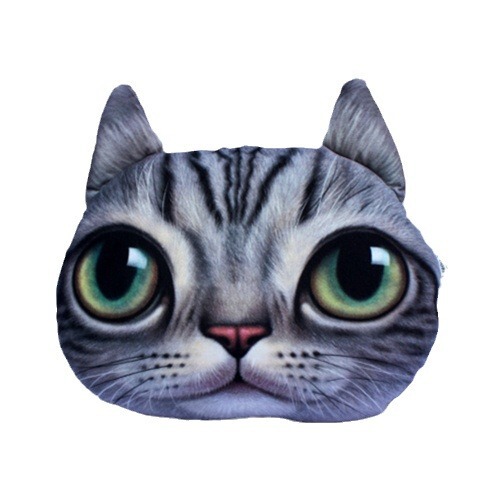 【】3D cute cartoon personality creative cat dog head husky doge…