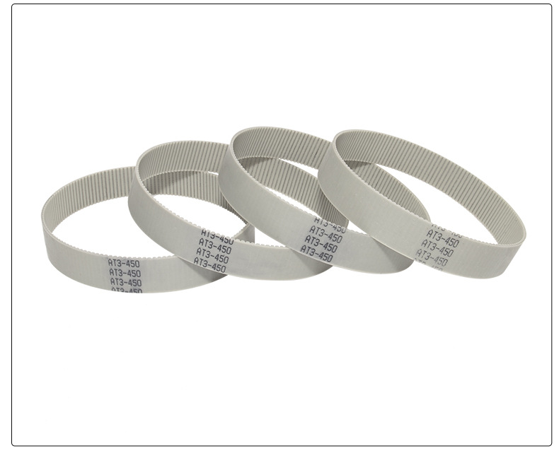 At3-450 Gray Ring Polyurethane Steel Wire Timing Belt Industrial Belt Seamless Wear-Resistant Gray Transmission Belt