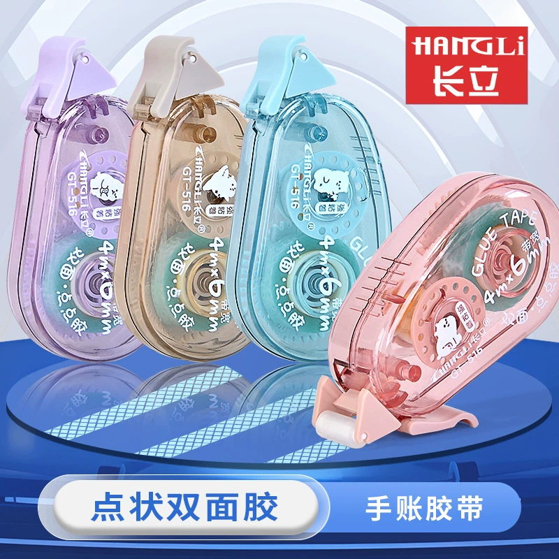 Клей с длинной подставкой прочная коррекция клея с украшением ручного счета нелегко помять бумагу легко наклеить неправильную проблему, покрывающую правильный ремень