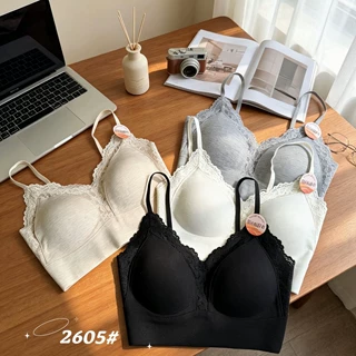 新款蕾丝内衣小胸聚拢性感文胸无痕无钢圈收副乳美背吊带新款少女