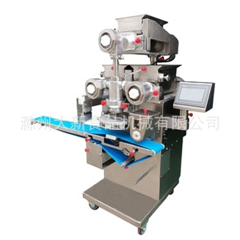 全自动鱼饼成型机鱼糜丸子包馅机 双皮双色芋包流水线 糯米汤圆机