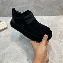 秋冬新品牛反绒休闲男皮鞋皮包大底尽显奢华防滑男款男鞋鞋子耐穿